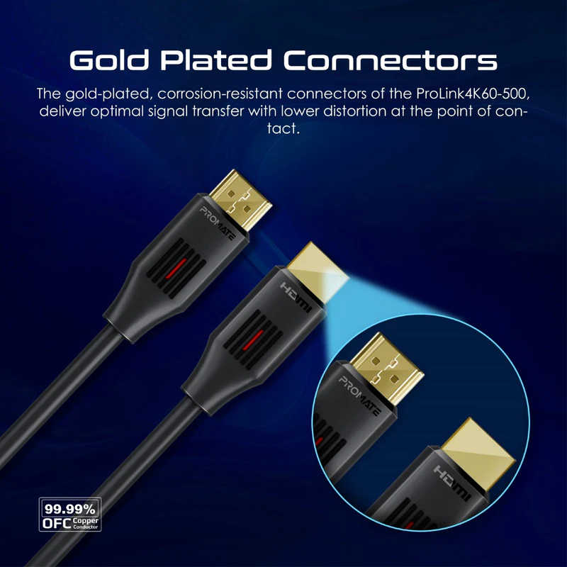 Promate ProLink4K60-500 HDMI 2.0 Cable 4K@60Hz Promate ProLink4K60-500 HDMI 2.0 Cable 4K@60Hz